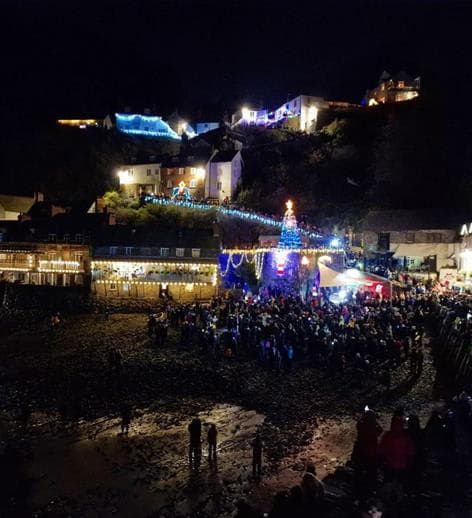 Clovelly Christmas Lights