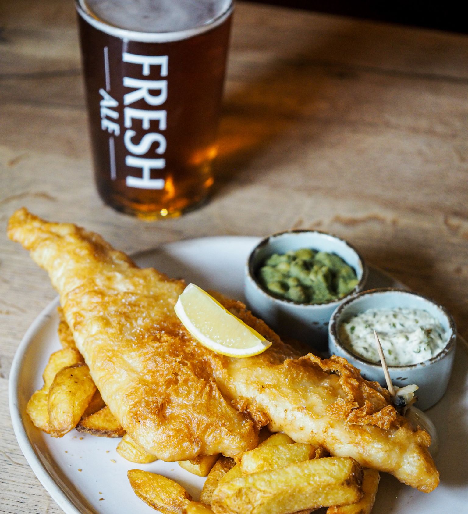 Fish, chips & beer