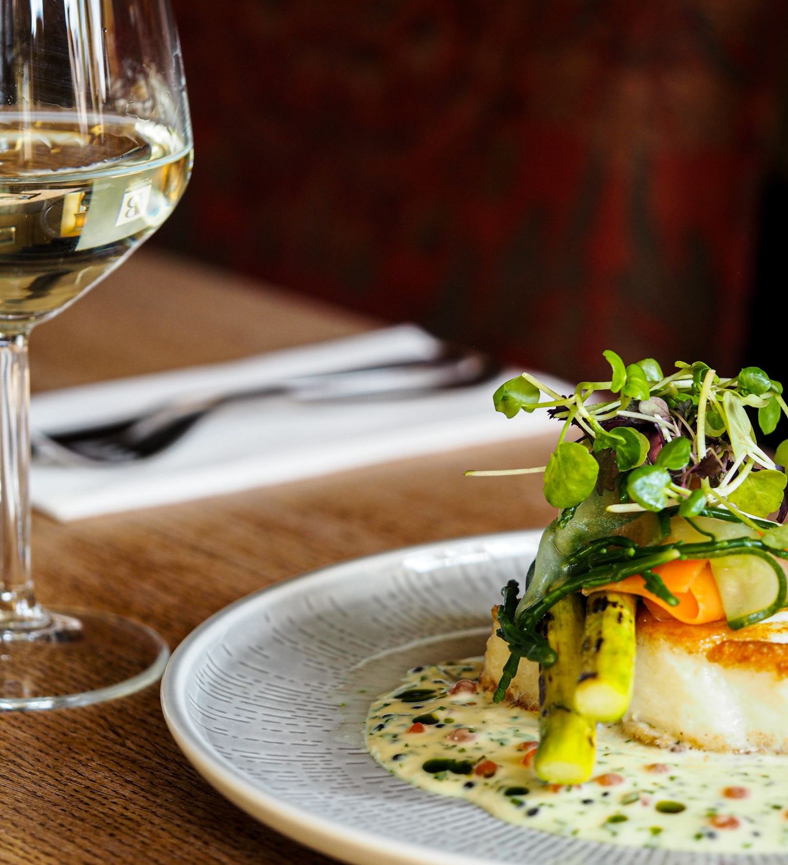 Hake with Exmoor Caviar sauce