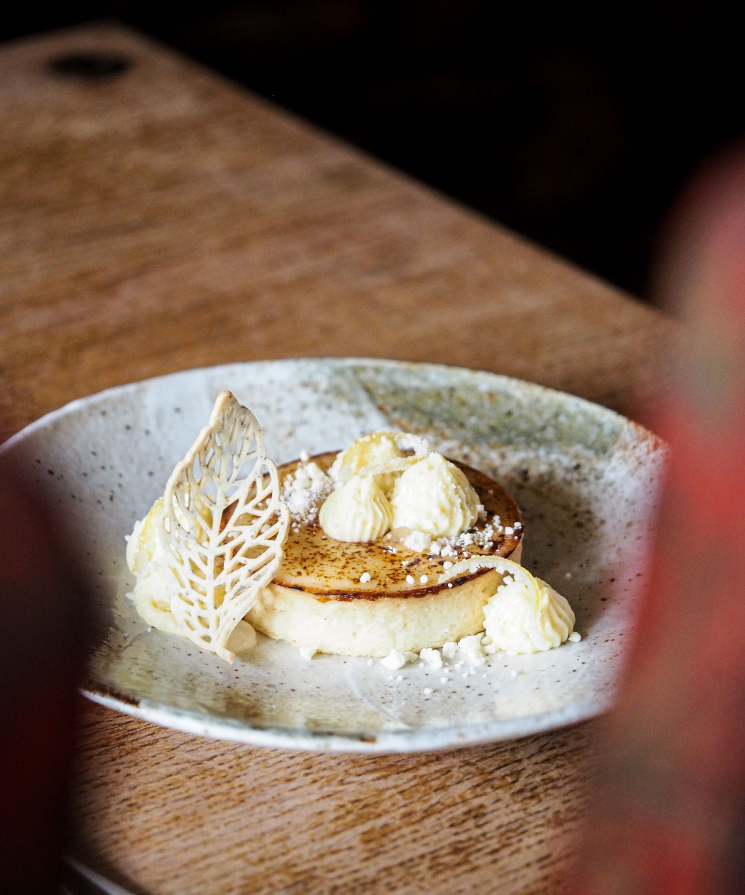 Glazed Lemon Tart - Lavender, White Chocolate & Candied Lemon, Gasto Pub Food