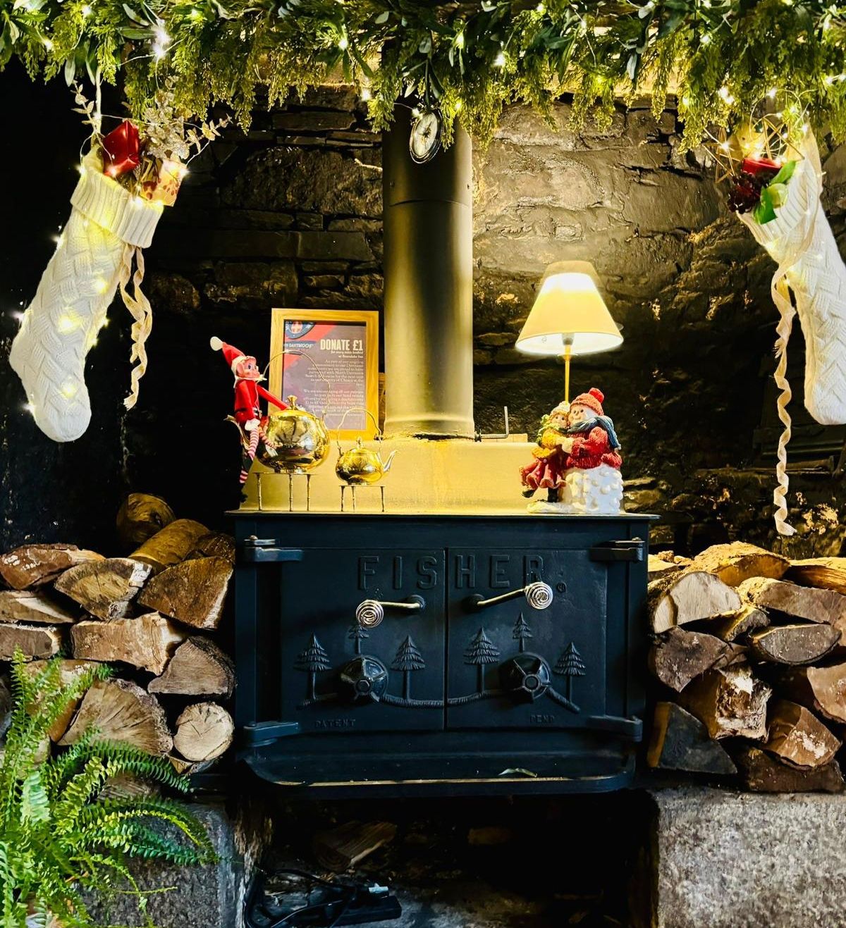 festive party at Bearslake fireplaces