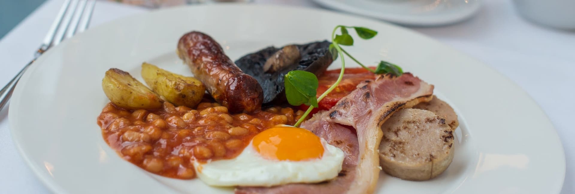 Full English breakfast at The Bedford Hotel Tavistock