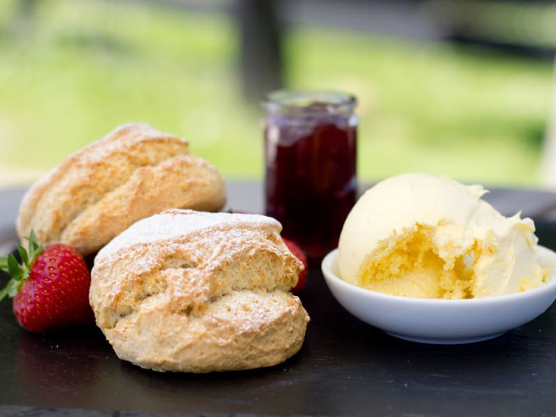 Cream Tea with Clotted Cream and Scones