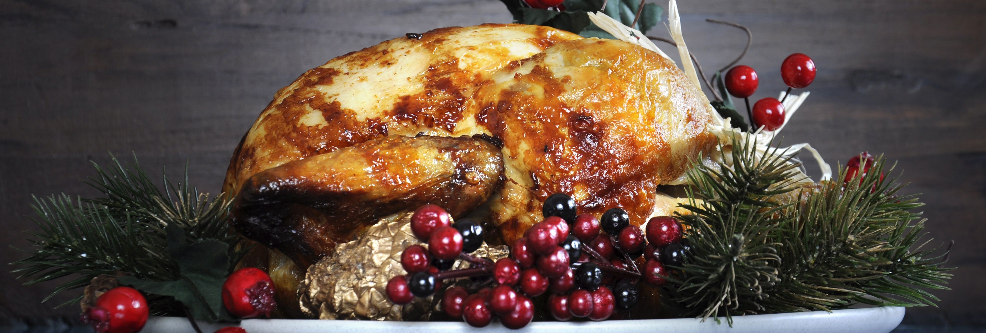 Roast turkey for Christmas