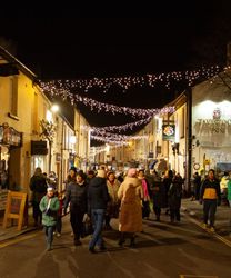 Late night shopping in Tavistock