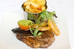 Steak and chips