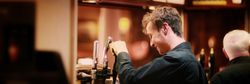 Serving at the bar