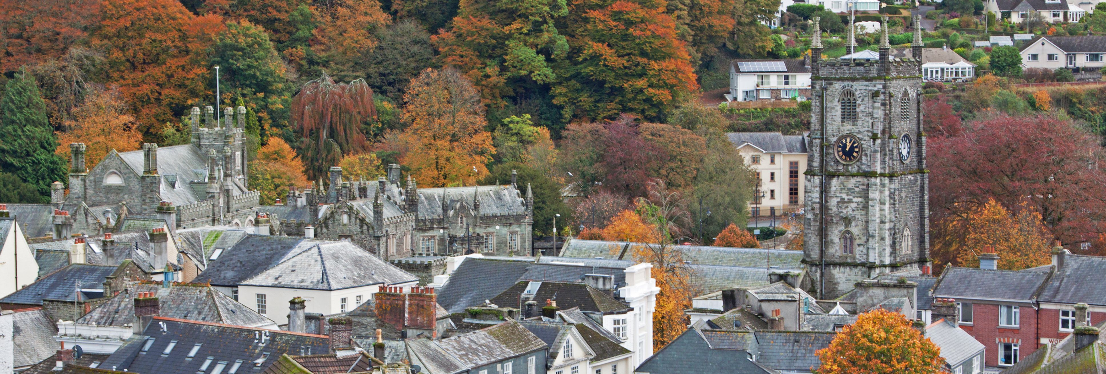 Aerial view of Tavistock