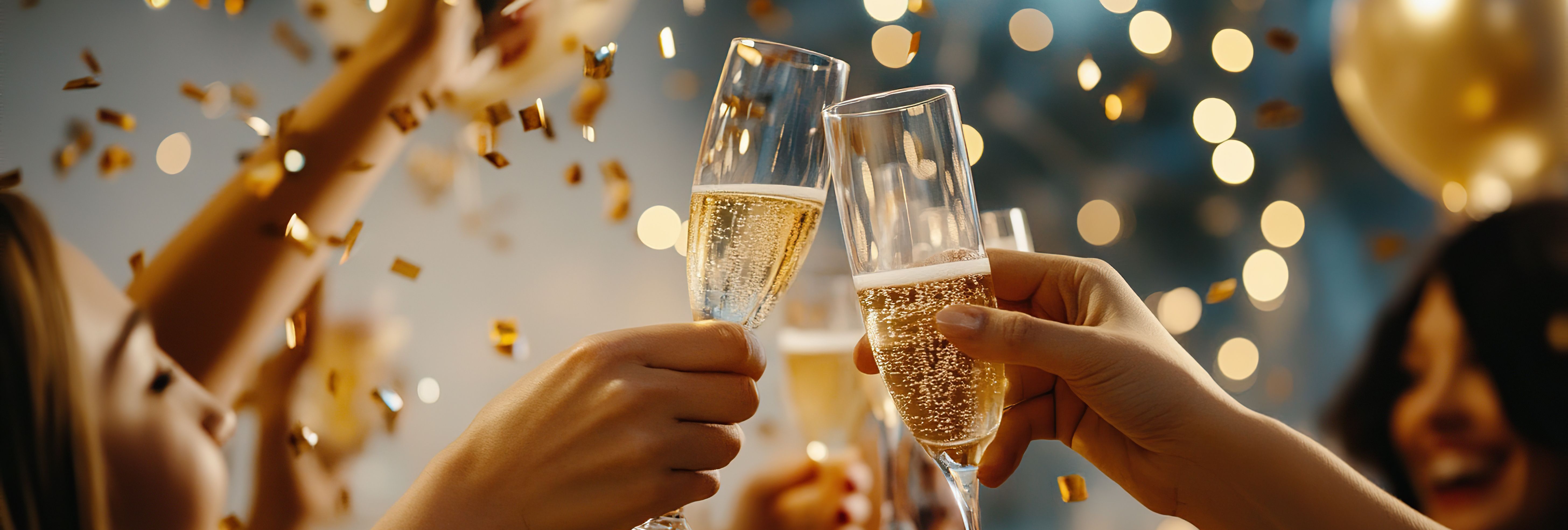 Champagne on New Year's Eve