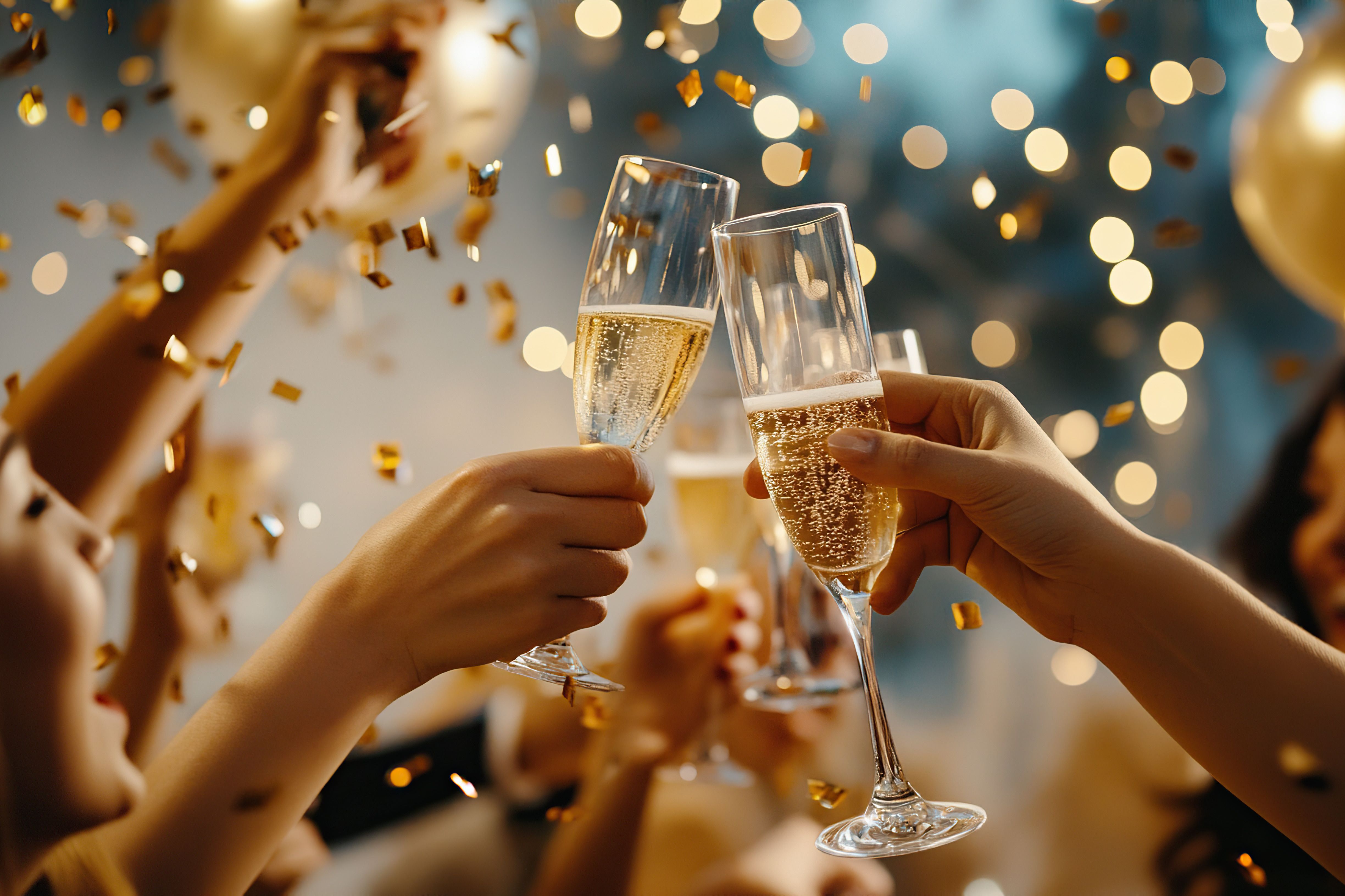 Champagne on New Year's Eve