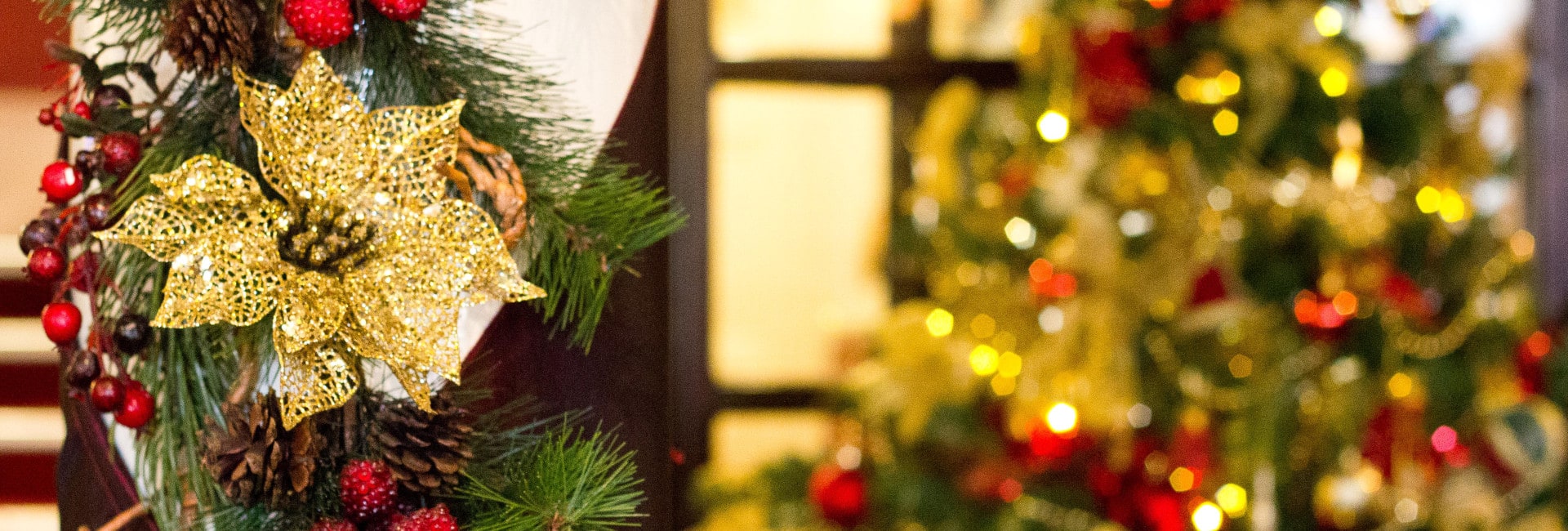 Christmas tree and Garland