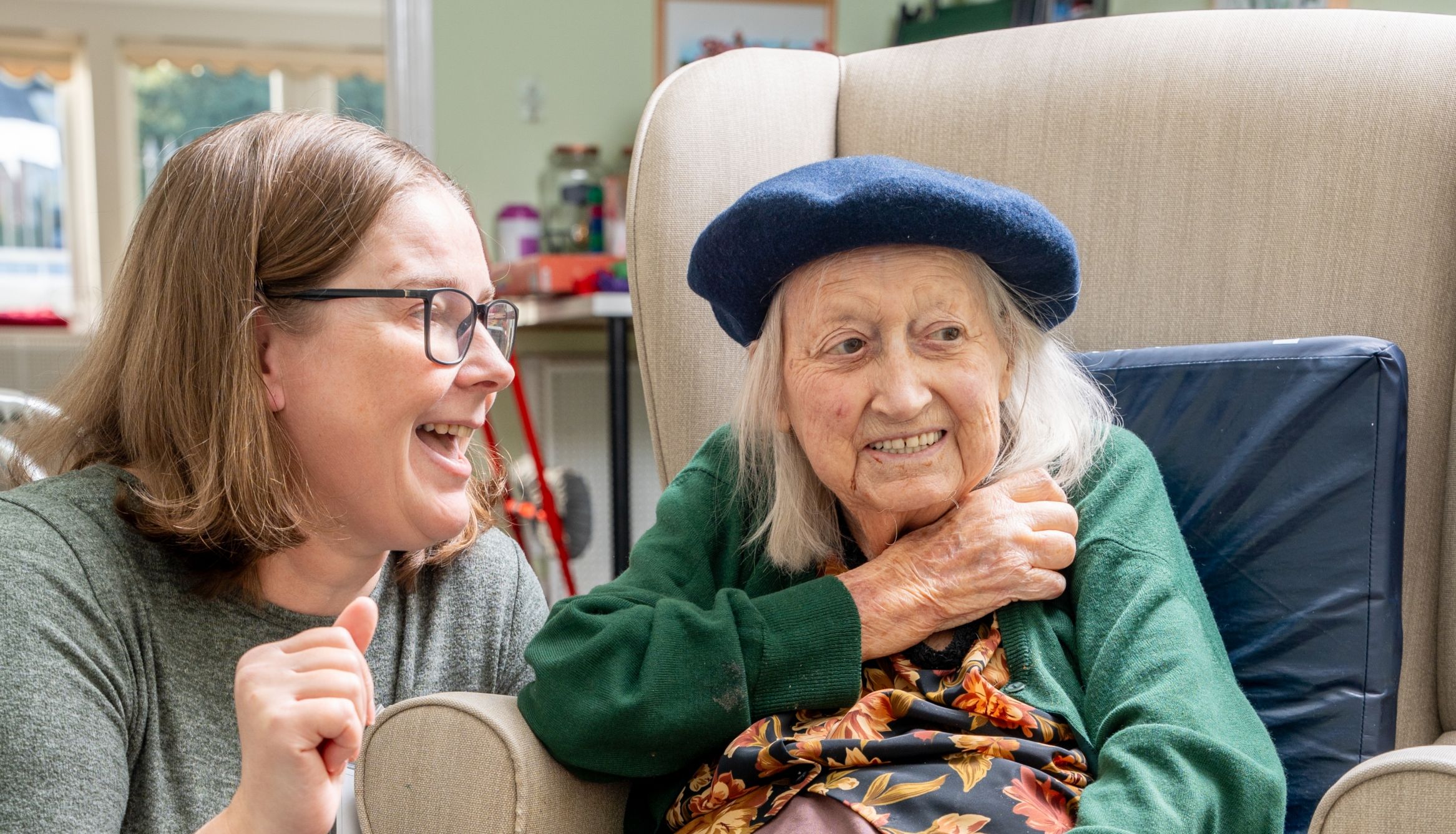 Family Member visiting her mother