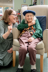 Family Member visiting her mother