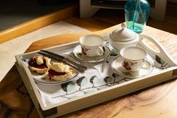 Afternoon tea on a tray