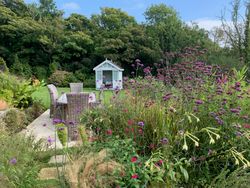 Boscrowan front garden and seating area
