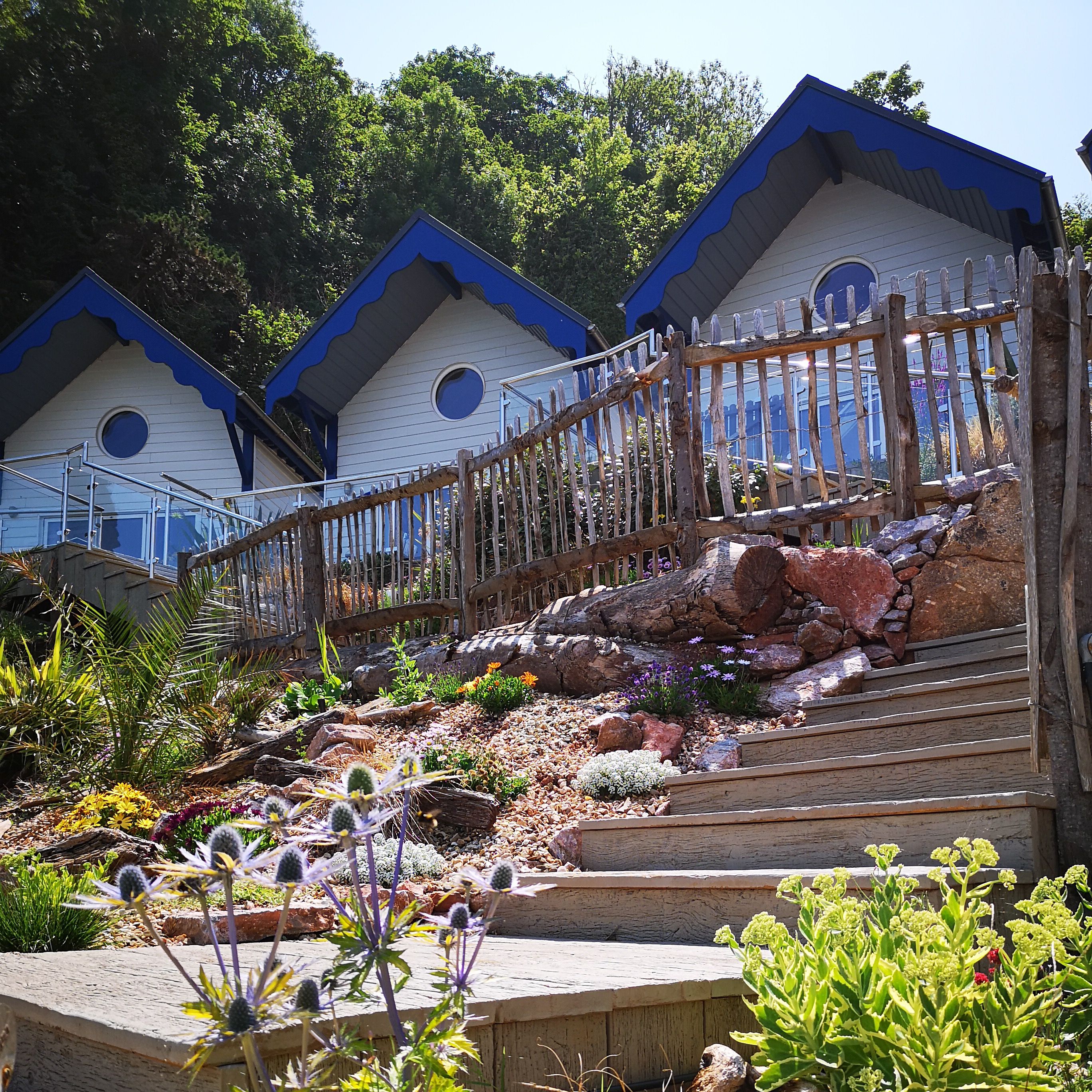Beach huts