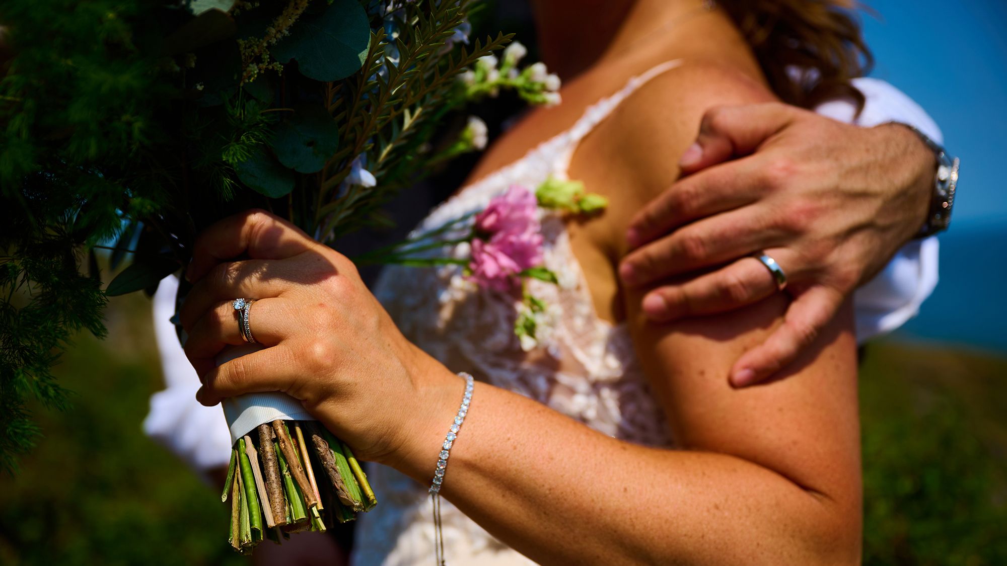 Wedding flowers close up