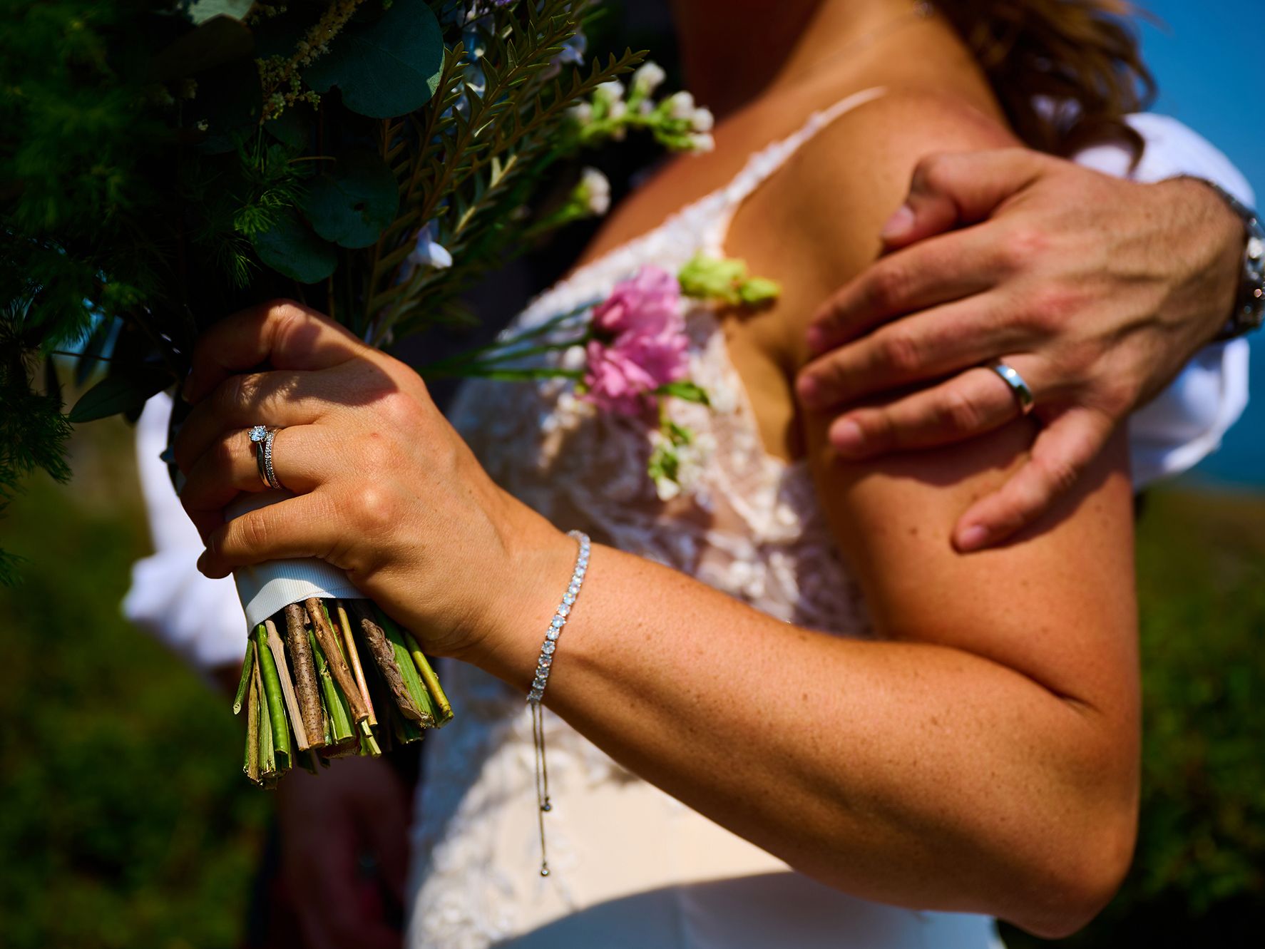 Wedding flowers close up