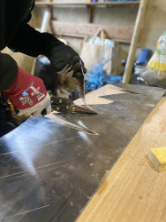 Rich fabricating some flashing