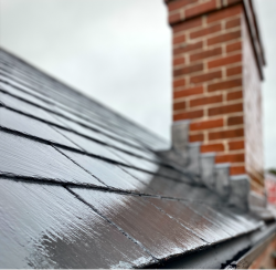 Wet Day - Chimney and Roof - House of Marbles - Clemence Roofing Ltd