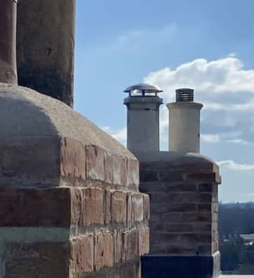 Two New Rustic Brick Chimneys - Terhill Project