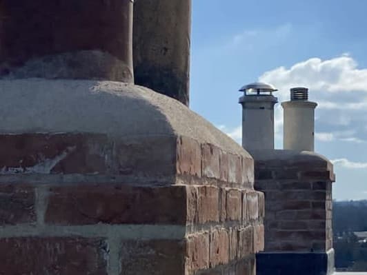 Two New Rustic Brick Chimneys - Terhill Project