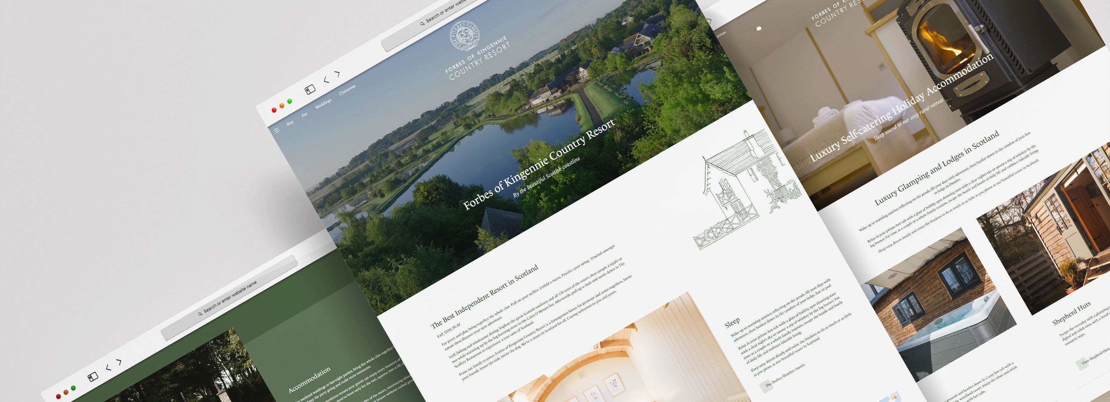 Forbes of Kingennie Website Screens