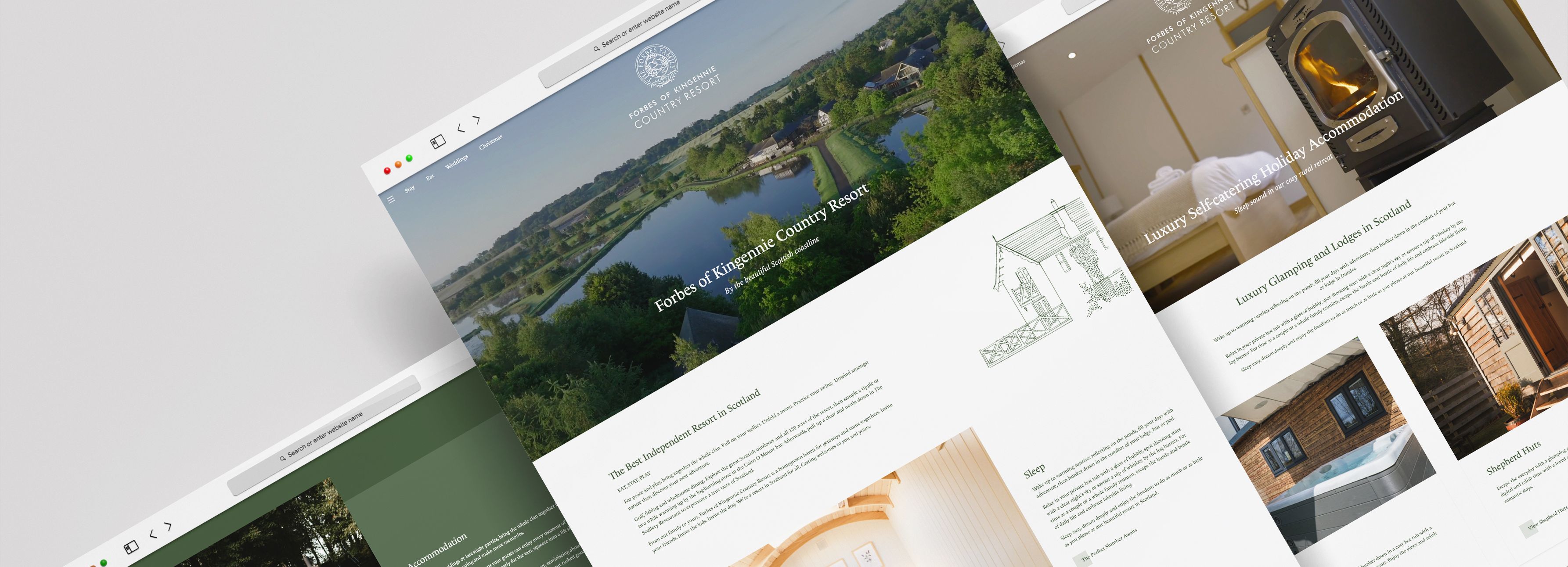 Forbes of Kingennie Website Screens
