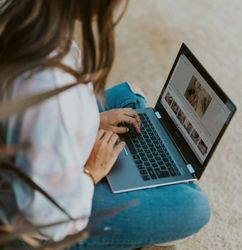 Woman on laptop