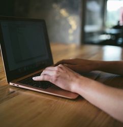 Person on laptop