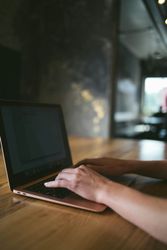 Person on laptop