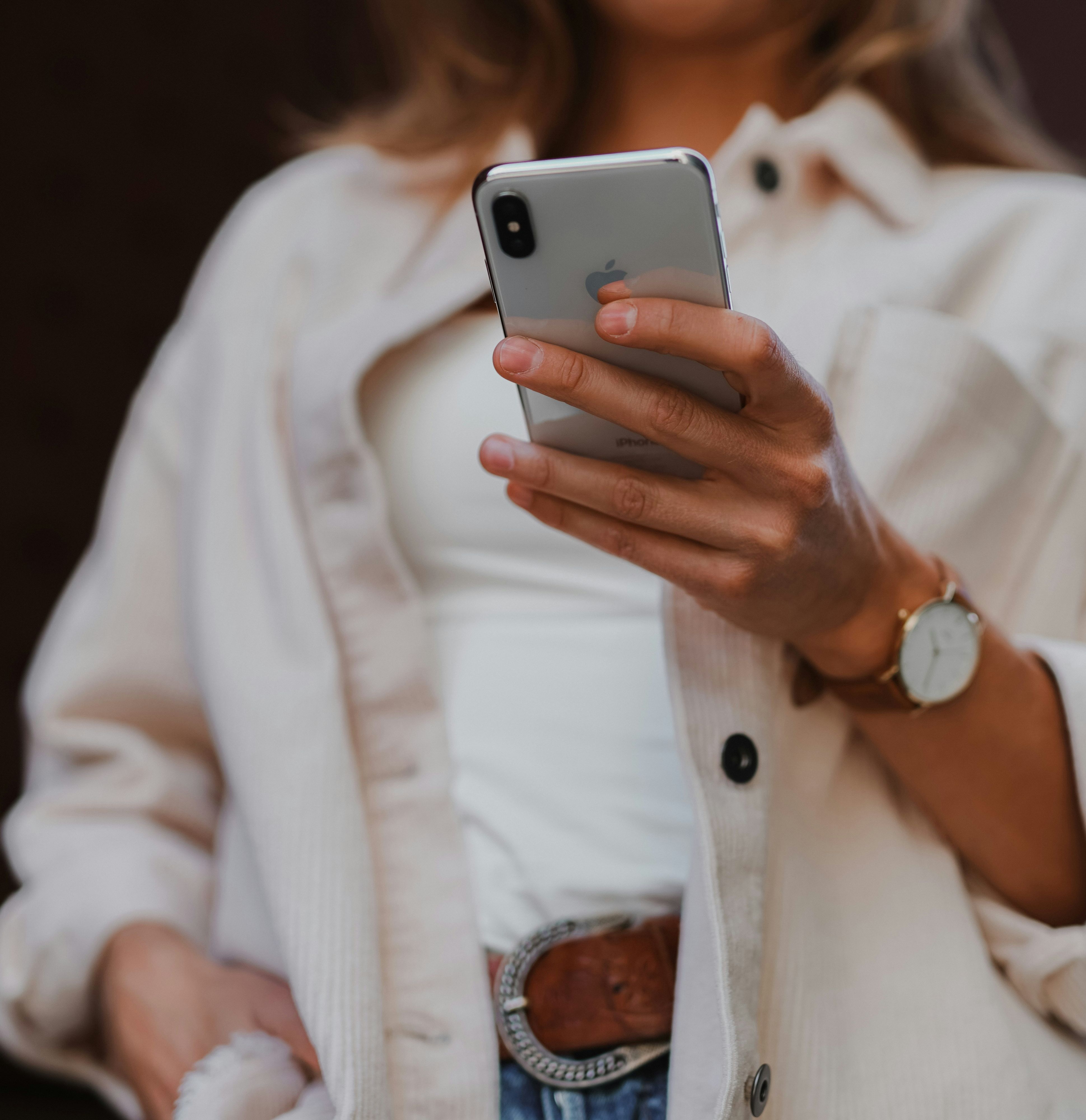 Woman on phone