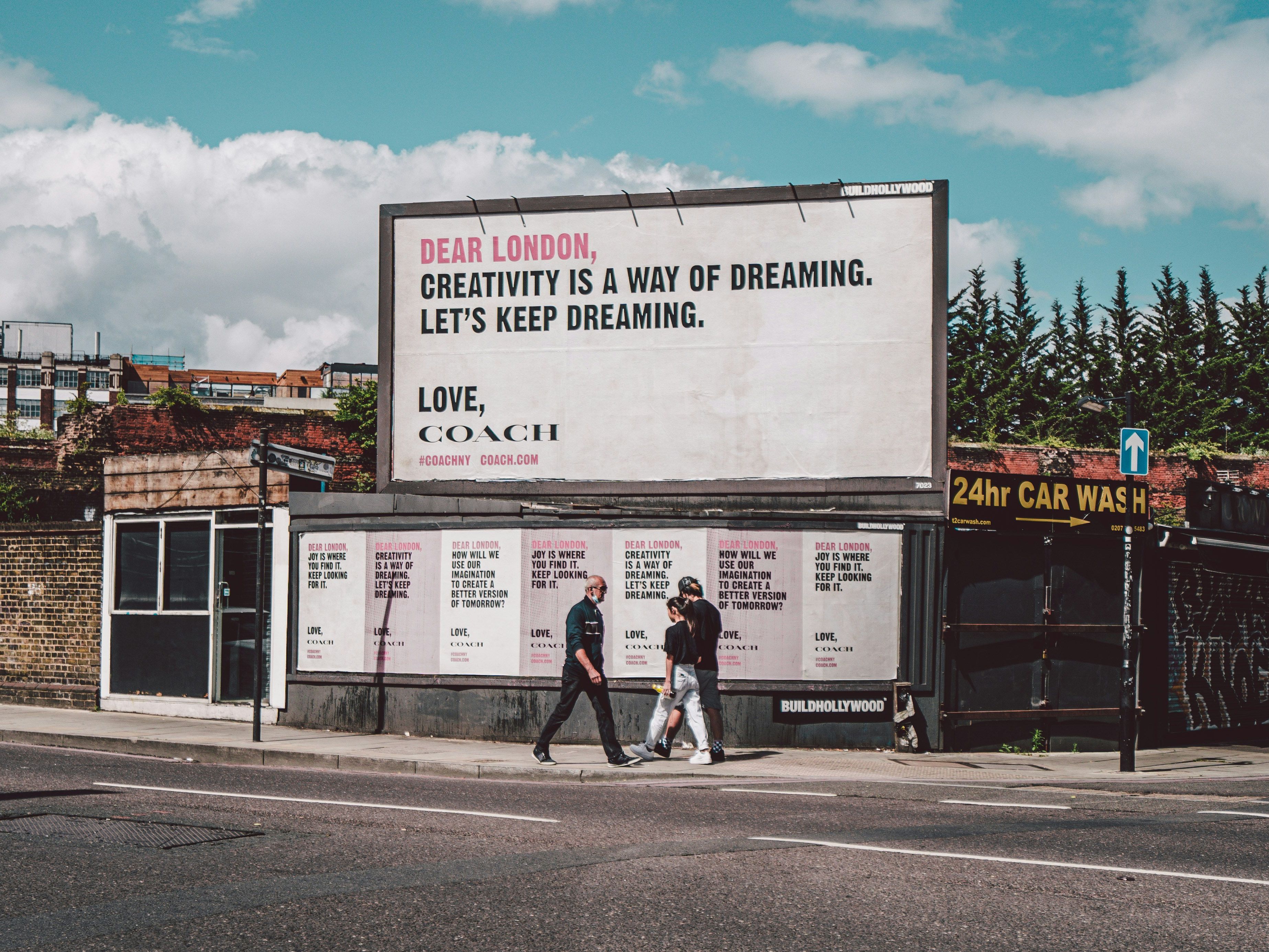 Billboard advertising in London