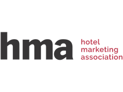 HMA logo with the text 'hma' in bold and 'hotel marketing association' in smaller red letters