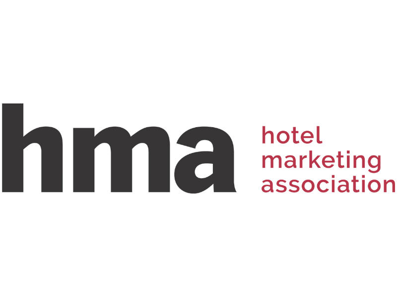 HMA logo with the text 'hma' in bold and 'hotel marketing association' in smaller red letters