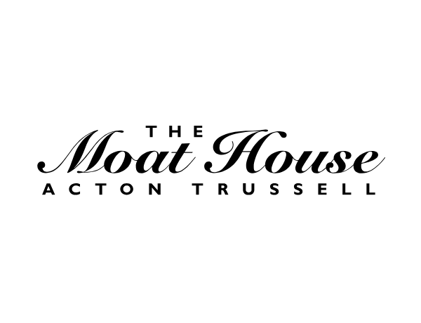 Floor plan of a building with multiple rooms, labeled as Moat House.