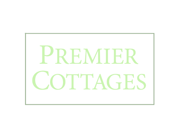 Premier Cottages logo with green text