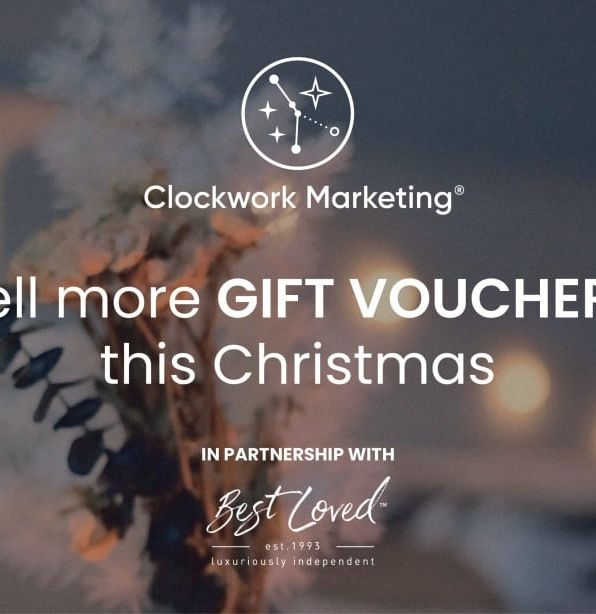 Clockwork Marketing advertisement encouraging the sale of gift vouchers at Christmas, in partnership with Best Loved.