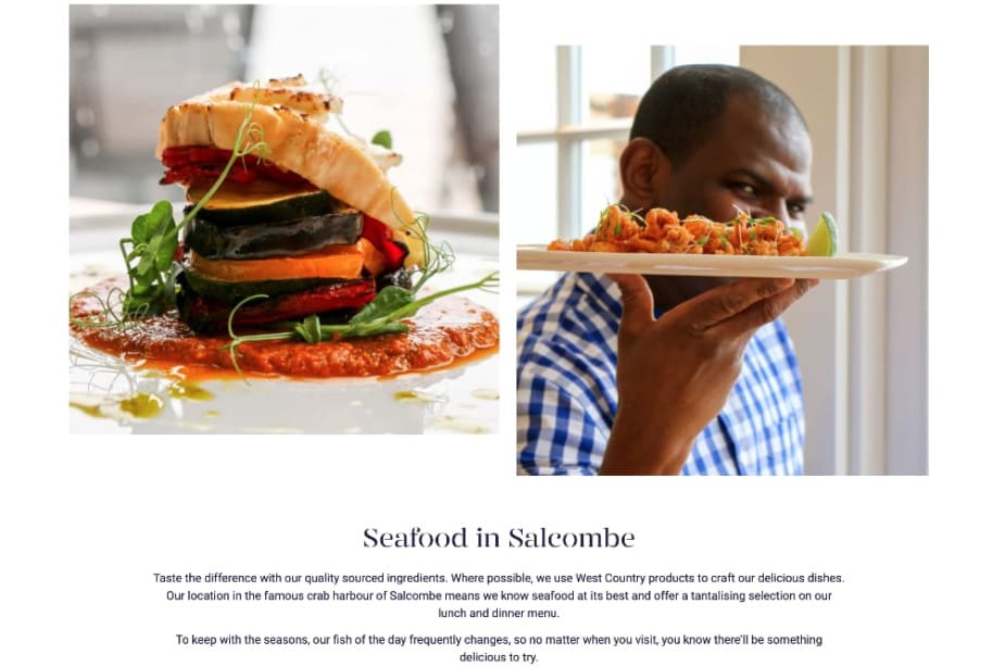 South Sands Website Section