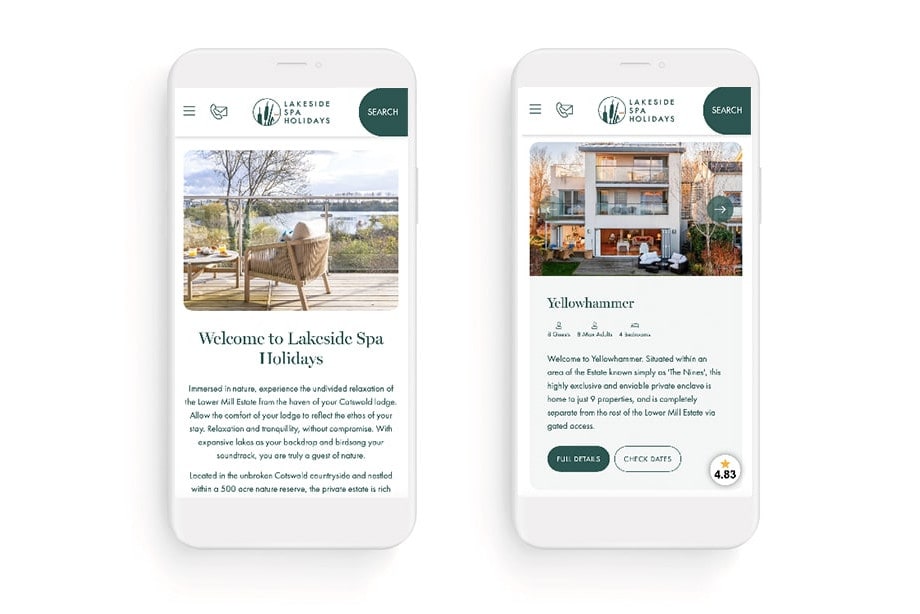 Lake Side Spa Holiday Mobile Website