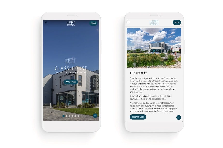 Glass House Mobile Mock Up
