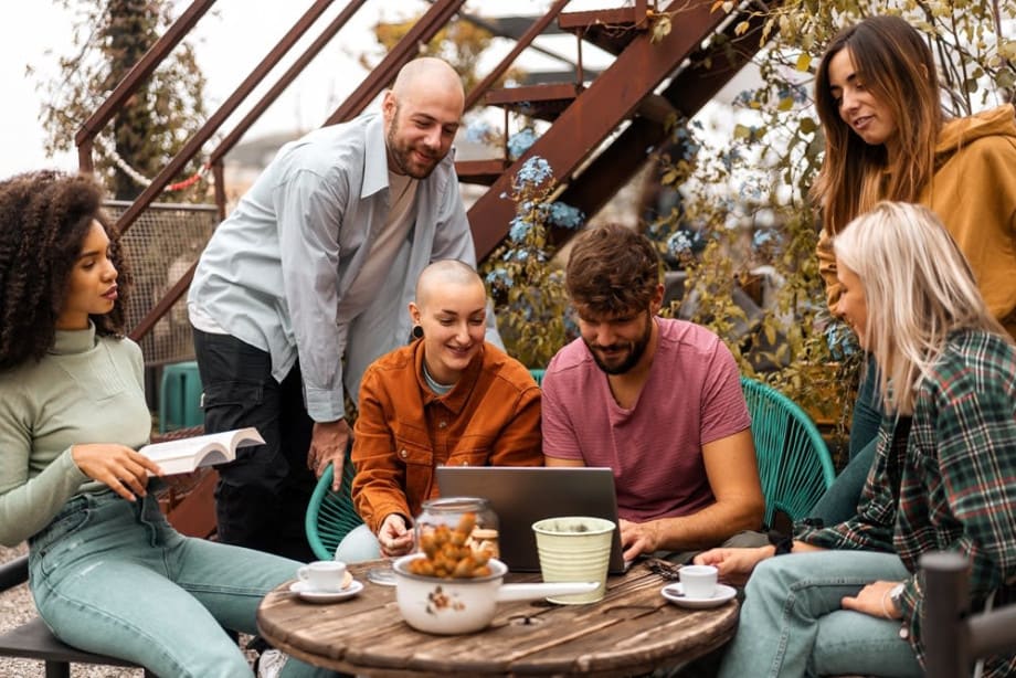 People coming together