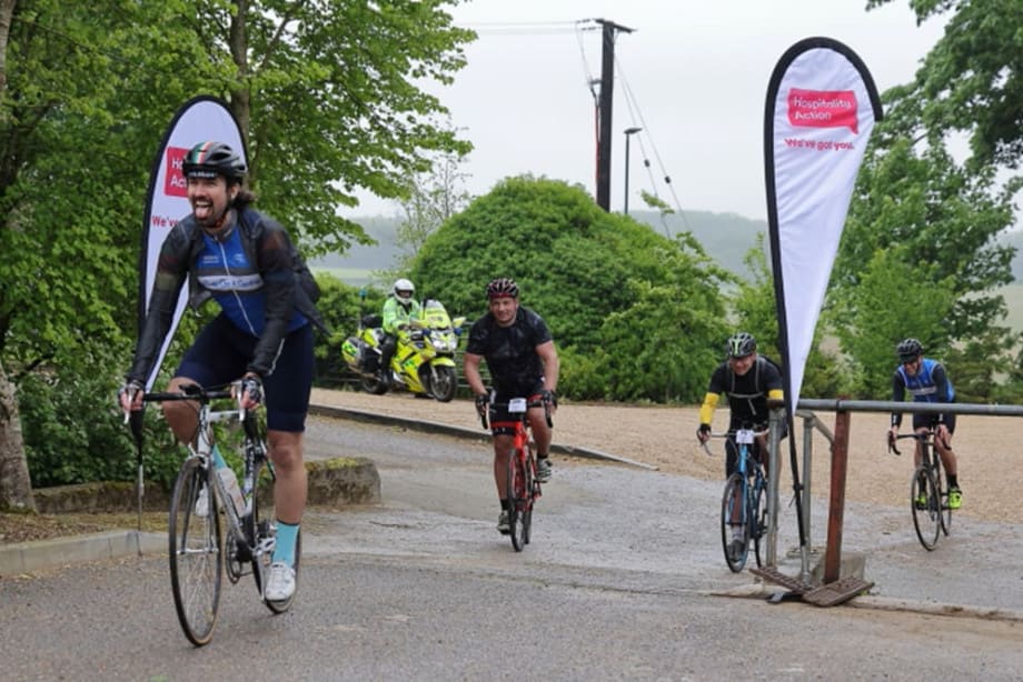 Cotswold Cycling Challenge finish