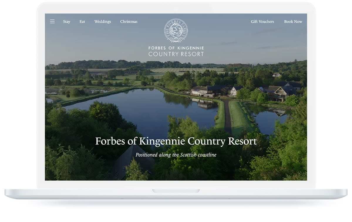 Forbes of Kingennie Website Laptop