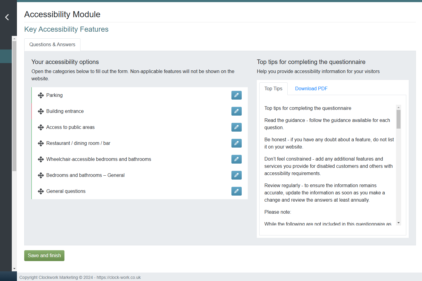 Key Accessibility Features - CMS