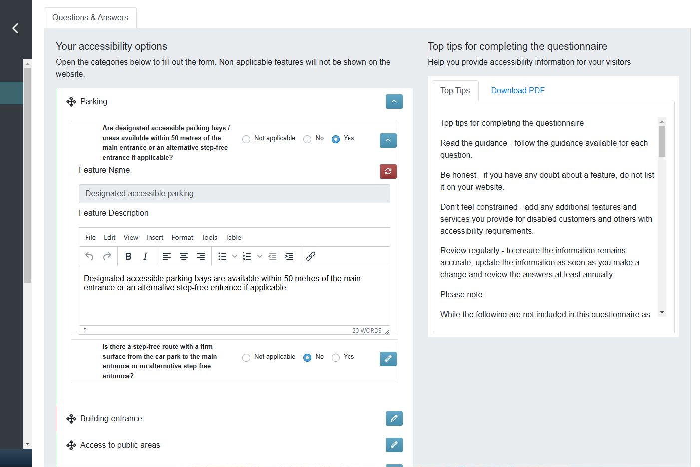 Key Accessibility Features - CMS