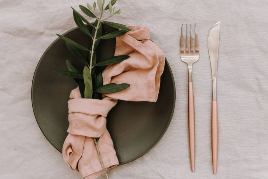 Wedding table setting