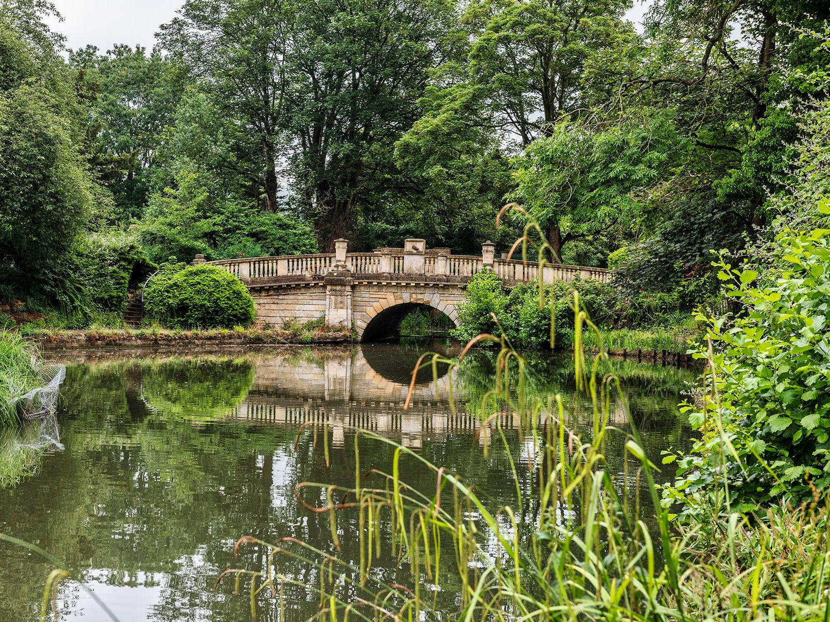 Bridge over a lake in Cheltenham