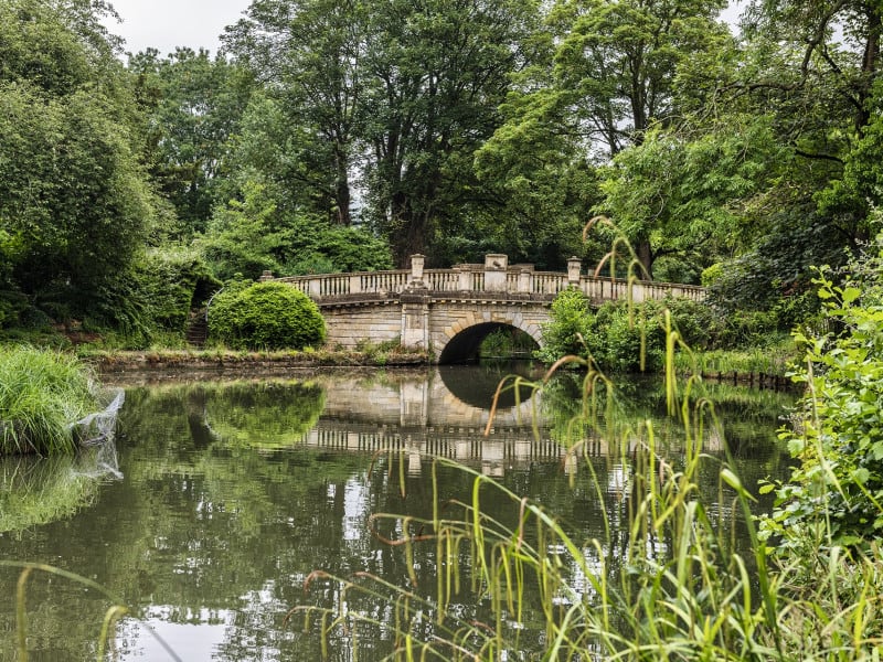 Bridge over a lake