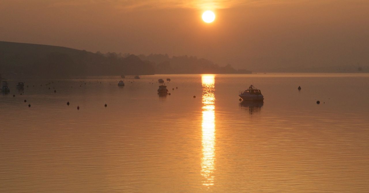 sunset over River Teign